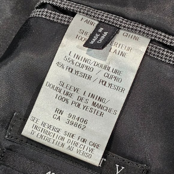 Theory 100% Wool Gray Mini Houndstooth Blazer Sport Jacket Size 40L *EXCELLENT* - Picture 11 of 11